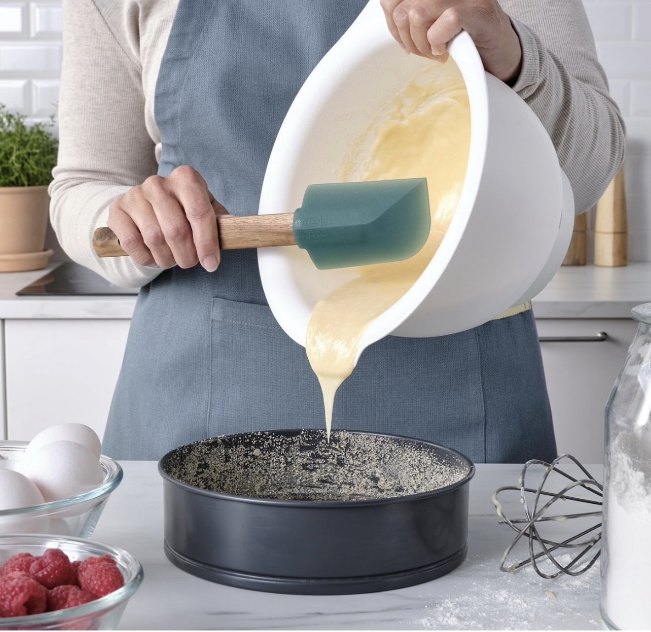 لیسک دسته چوبی دو عددی ایکیا مدل BACKRODING SPATULA